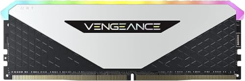 Corsair Vengeance RGB RT 16GB (2x8GB) DDR4 hasta 3200MHz C16 Memoria de Sobremesa (Iluminación Dinámica RGB, Optimizado para AMD 300/400/500 Series, Compatible con Intel 300/400/500 Series) Blanco