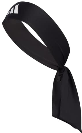 adidas Alphaskin Tie Headband, Black/White/2, One Size