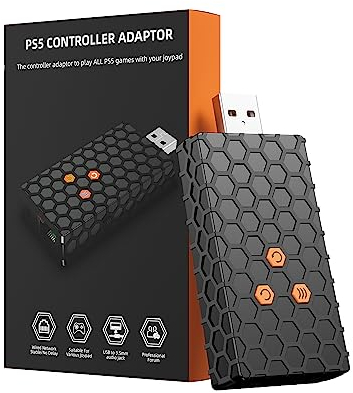 Mytrix PS5 Controller Adapter Drahtloser Controller-Konverter für Xbox Series X/S/One, PS4, Xbox Elite 1/2, Switch Pro Controller Konsolen-Adapter mit zehn Makrofunktionen, Turbo, Remap und Audio
