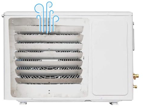 Deflettore Aria For Unità Condizionatore D'Aria,Deflettore For Condizionatore D'Aria In Acciaio Inossidabile, Copertura Aria For Impieghi Gravosi For Unità Esterne CA(Piazza) ( Size : 53cm*53cm )