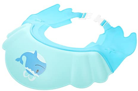 VICASKY 2stücke Junge Mädchen Duschhaube Verstellbar Und Shampoo-haushilfe Für Jungen Und Mädchen Schützt Augen Und Ohren Beim Haarewaschen Flexible Badekappe Für Junge Mädchen Und