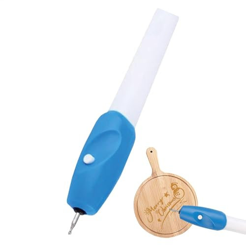Gravierstift für Glas – Elektrisches Dreh-Ätzwerkzeug zum Basteln, Graviermaschine für Glas, Metall, Holz, Leder, Stein und Harz, Präzisions-Bastelwerkzeug für personalisierte Designs