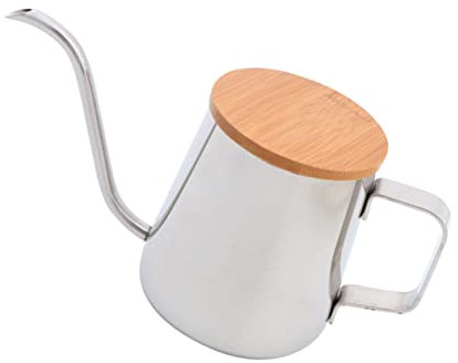 Cabilock Caffettiera Macchine Da Caffè Americano Caffè Espresso Bollitore Per Caffè Teiera a Collo D'oca Versare Sopra Il Bollitore Per Il Caffè Bollitore a Collo Lungo Vuoto Di Legno