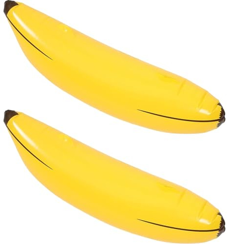 CUVZORA 2 Stück Aufblasbares Spielzeug,Strand Schwimmbad Spielzeug,Hawaii Party Dekorationen,Schwimmhilfe Wasserspielzeug,für Strand Hintergrun,Sommer Schwimmbad Hawaii Deko Themenparty (Bananen)
