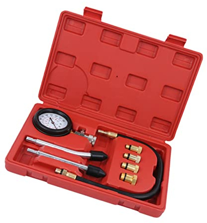 GANAZONO 1Ensemble Manomètre de Compression Multi pour Moteurs à Essence Testeur Cylindre avec Tuyaux Outil de Diagnostic pour Voitures et Lecture Précise