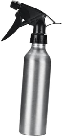 250ml Flacon Pulvérisateur D'eau Lot de 3, en Alliage D'aluminium | Design Détachable, Brumisation Fine, Prise en Main Confortable, Argenté, Usage Jardinage et Pâtisserie