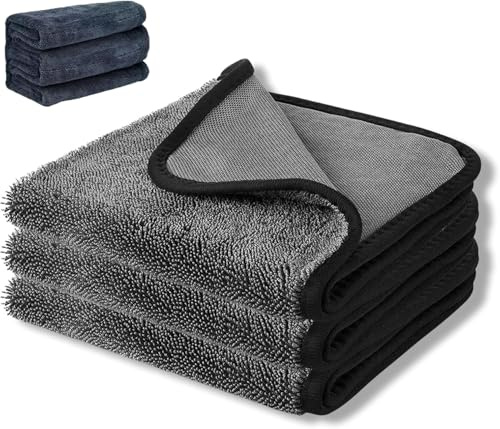 TanyoKing Shiny Bath Wipes Trockentuch Dusche, Schnell Trocknendes Autotuch, Mikrofasertuch, Premium-Handtuch Geeignet für Autos, Duschräume, Haushalte und Camping(40 * 40cm 3PCS)