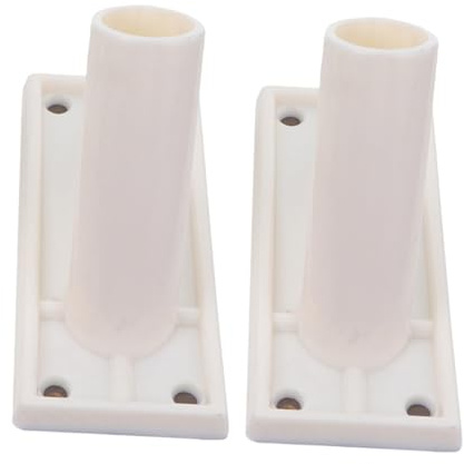 EPIGEIST 2pcs Heavy Duty Flagpole Bracket Mount with Self Adhesive Base Slanted Design for Easy Flag Swap Secure Outdoor Flag Holder for Wall Mounting Weather Resistant for Stable Display