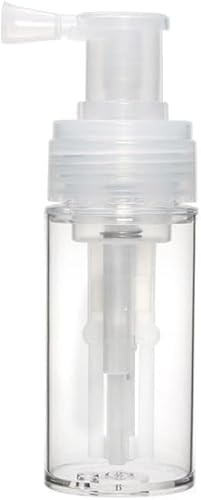Wwyan Transparent 110ml Powder Spray Bottle, Empty Powder Travel Cosmetics Blower, Refillable Hair Fiber Applicator for Hair Salon, Home, Beauty Multi-Purpose,Styling Products,Hair Sprays