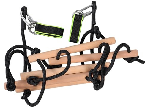 ERINGOGO Échelle De Corde Bois pour Garçon Fille Escalade Ludique Et Modulable Montage Rapide Et Facile pour Jeux Intérieur Et Extérieur