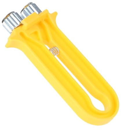 EPIGEIST Drahtseilspanner Für Bienenrahmen 2-in-1 Imker Crimpwerkzeug Mit Metallrädern Und Kunststoffgriff Orange 13cm
