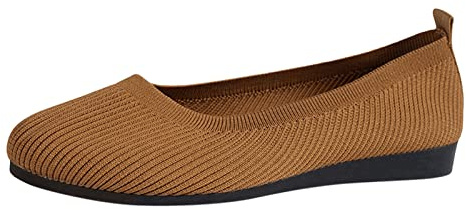 Ballerina Shoes Women's Comfortable Flat Ballet Flats Fashion Spring Women's Casual Shoes Flat Bottom Round Toe Bow Tie Woven Mesh Breathable Slip Lightweight Comfortable Plain Ballet Flats Barefoot