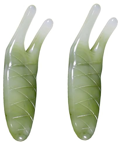 ULTECHNOVO Nasenmassagegerät Aus Harz 2 Stück Glatte Oberfläche Handpoliert Sicher Und Langlebig Massage Sticks Für Gesichtspflege Und Entspannung Wellness Geschenk Für Frauen