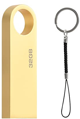 Clé USB 32 Go, Mini Clef USB 32 GB USB Flash Drive 32GO Memory Stick 32GB Pen Drive Cle USB 32 giga avec Crochet pour Ordinateur Portable/PC/Voiture etc