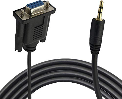 Konverterkabel DB9-Buchse auf 2,5-mm-Stereo-2,5-mm-Klinkenstecker auf DB9-F 9-poliger RS232-Seriell-Port-Konverterkabel