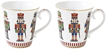 EASY LIFE Set mit 2 Weihnachtsbechern aus Porzellan mit Geschenkbox R1102 * NUTC