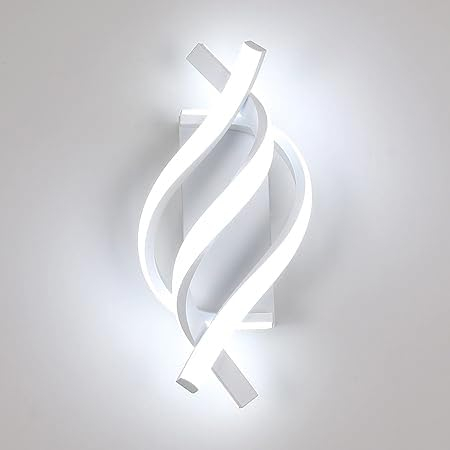 Comely Modern LED Wall Lamp, 22W LED Wall Lights Indoor, White Acrylic Wall Sconce Light for Bedroom Living Room Office Restaurant Hallway, Cool White 6500K