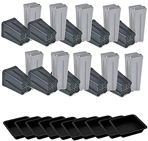 Idroponica Vaso quadro 2,4L + Sottovaso - 13x13x18cm