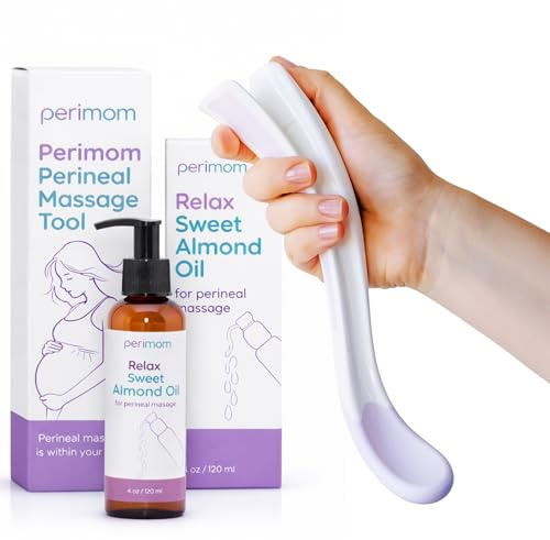 Perimom Dammmassage-Set (Dammmassage-Gerät von Perimom und Dammmassage-Öl)
