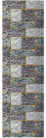 Dostear Klebefolie MöBel Wandtapete 3dtapete Self Adhesive Wallpaper Folie Selbstklebende GroßE Vinyl GläNzend Tapeten FüR KüChentapete Abwaschbar gelbe Linien 45cm X 300cm