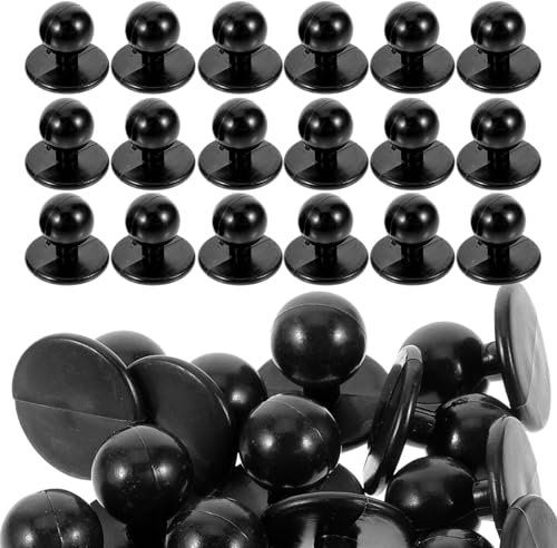 SHINEOFI 100St Koch-Uniform-Taste Tasten Knöpfe für Kochkleidung Kochjackenknöpfe Kleiderknöpfe Knöpfe für Mantelkleidung DIY-Knöpfe ersetzen Stück Kugelkopf Knopf Mann schmücken Plastik