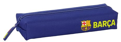 Safta F.C. Barcelona 1ª EQUIPACIÓN 25/26 - Portatodo Rectangular Niño, Estuche Infantil, Estuche Niño, Ideal para Niños en Edad Escolar, Cómodo y Versátil, Calidad y Resistencia, 22x7x40 cm