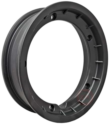 Llanta de aleación negra mate sin cámara compatible con Vespa con medidas 3.00/50.10
