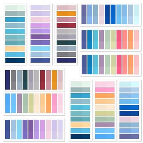 LAIVIYA Marcador Autoadhesivo Multicolor, 2400PCS Marcapaginas Adhesivos, Translúcido Y Colorido, Adecuadas Para Archivar Documentos, Libros, Notas, Estudiantes