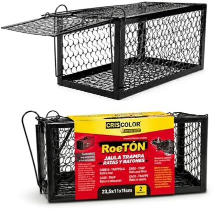 Pack de 2 Trampa Ratas, trampas para Ratones, trampas Ratones