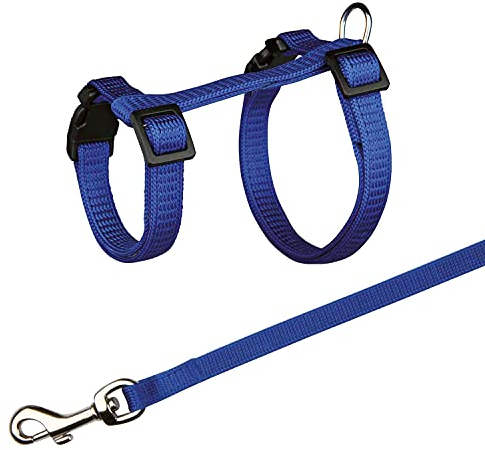 Trixie 6261 - Imbracatura per porcellini d'India, in nylon, 21-35 cm/10 mm, 1,25 m