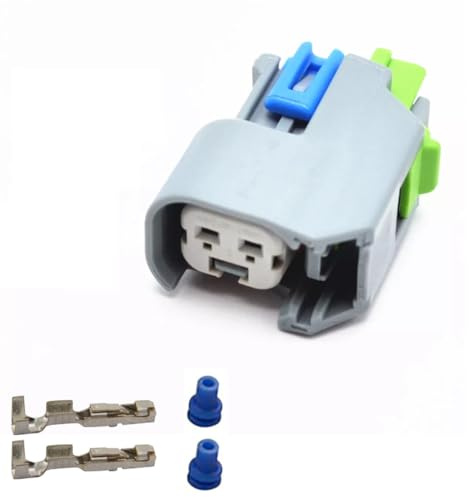 Greenspirits KFZ Ersatz Stecker für Einspritzdüse Benziner BOS EV6 / EV14 GRAY (FEMALE) 15419715, 72098-06, 34062-0047 kompatibel zu Bosch Delphi Einspritzdüsen