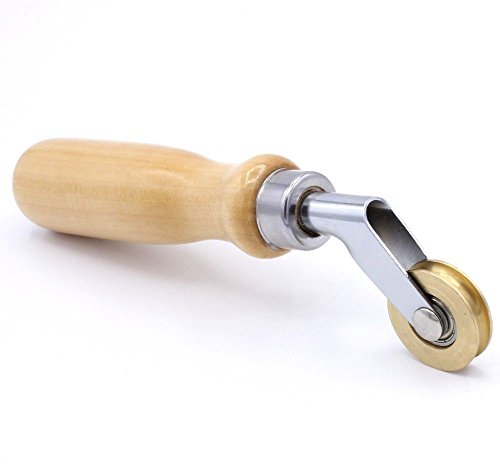 Profi Schweißdraht Andrückrolle Ø 3-5 mm Rolle Messing Andrück Folie Dachdecker für Föhn Heißluftgebläse Walze Schweißwerkzeug Schweißbahn Werkzeug