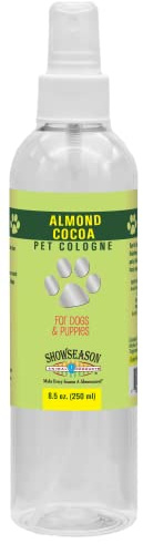 Showseason® Almond Cocoa Dog Cologne 8.5 oz. | Dog Perfume Long Lasting | Deodorizing Spray
