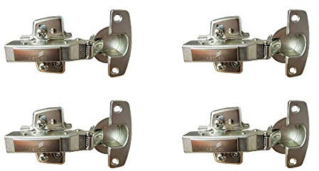 Hettich Sensys 8645i TH52 110 Degree Door Hinge Full Overlay Integrated Soft Closing Silent System Kitchen Cabinet Cupboard Wardrobe (9071205) x4