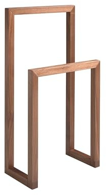 AC ANGEL CERDÁ Angel Cerda - Herrendiener aus Kiefernholz, mit natürlichem Walnuss, elegante und moderne Struktur, hochwertiger Schlafzimmerorganizer - 48 x 25 x 90 cm