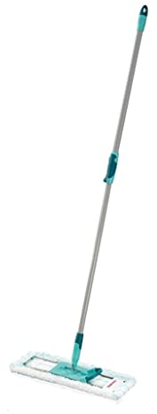 serpillière MOP professionnelle de 16,5 pour le nettoyage au sol, la poignée télescopique en acier inoxydable, les tampons de vadrouille en microfibre de prime lavable Convient à tous les types de so