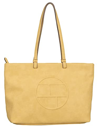 TOM TAILOR, ROSABEL, Damen, Shopper mit Reisverschluss, L, Light Yellow