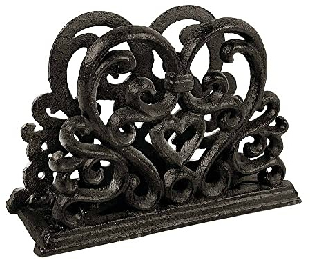 Serviettenhalter Nostalgie Serviettenständer Gusseisen Antik-Braun 10x15cm