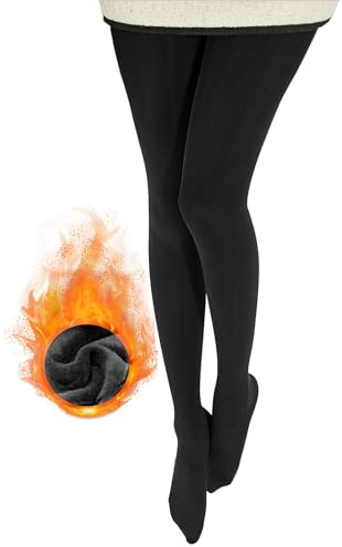 Pwsap Termostrumpbyxor dam, tjocka fleecefodrade strumpbyxor, rena svarta termostrumpbyxor, hög midja, vinter, varma leggings, strumpbyxor, kvinnor, födelsedag, jul, vinter, present, svart