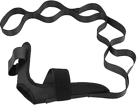 Yoga-Dehnungsriemen, Yoga-Gurt zum Dehnen mit Mesh-Tasche, Knöchel-Ligament-Tragegurt mit Schleifen, Ligament-Dehnungsband, Weiche Beinstrecker, Gut für Plantar Fasciitis, Fitness-Beinstrecker