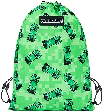 Minecraft Sportbeutel für Kinder Jungen Mädchen Schuhbeutel - Creeper