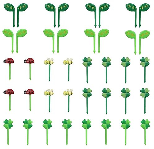JOCXZI Pack of 40 Plastic Children's Fruit Forks