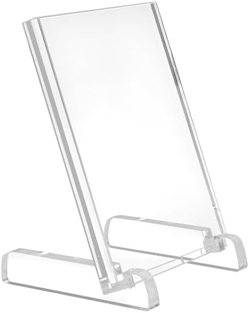 Geneigter Premium Acrylglas-Tischaufsteller DIN A6 / Werbeaufsteller | Zeigis Schildhalter / hochwertiges Acrylglas / Stilvolle Präsentation