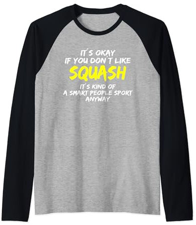 Squash Trainer Lustiger Squash Spruch Squash Spieler Raglan