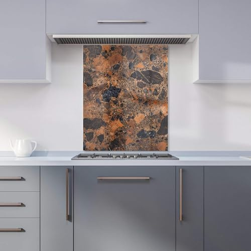 Warren Reed - Designer Premium Coopers Quartz Effect Kitchen Splashback 6mm Toughened Glass Kitchen Splashback – Heat Resistant Splashback for Kitchens, Perfect for Cookers and Hobs, Polished Edges