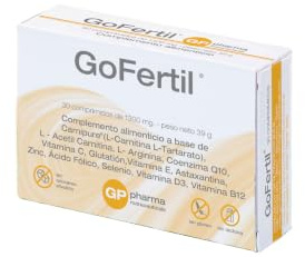 GoFertil® Complemento Alimenticio para Hombre con L-Carnitina, L-Arginina, Coenzima Q10, Zinc y Selenio | Fórmula con Aminoácidos, Antioxidantes y Minerales para el Bienestar Masculino