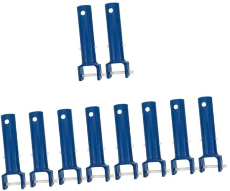 SEWOART 10stücke Poolreinigungszubehör Ergonomischer Griff Für Effektive Reinigung Von Schwimmbecken Langlebige Absaugkopf-Halterung Für Mühelose Wartung