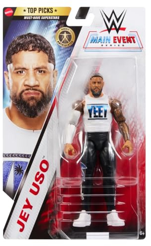 WWE Jey uso Yeet Mattel Main Event Top Picks Series 2025, Actionfigur