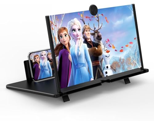 Severnier Lupa de Pantalla de teléfono 16 Pulgadas, Amplificador Pantalla movil 3D, HD Lupa para movil Plegable para Ver películas y Video para Todos Smartphone