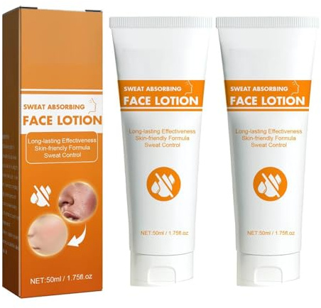 Antitranspirante para la cara, antitranspirante Sudoración profusa, Antisudor Contra la sudoración intensa en el cuero cabelludo y grasa, crema antisudor para hombres y mujeres (2)